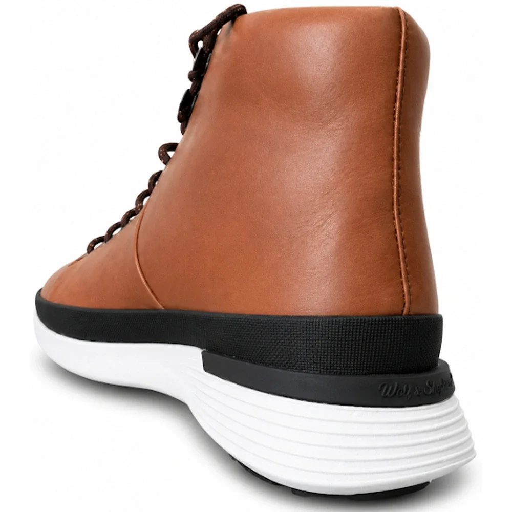 Wolf & Shepherd Crossover Hiker WTZ Boots Cognac Leather Men's 7.5 NWOB
